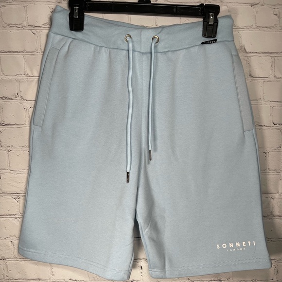 Mens Sonneti London Fleece Shorts Blue Size Small - Picture 3 of 7